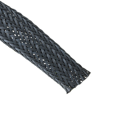 G120NF114 BK007 by Alpha Wire - EXPAND SLEEVE 1"" X 50' BLK/WHT