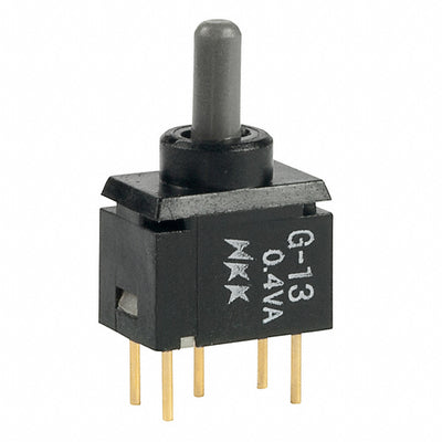 G13AP by NKK Switches - SWITCH TOGGLE SPDT 0.4VA 28V