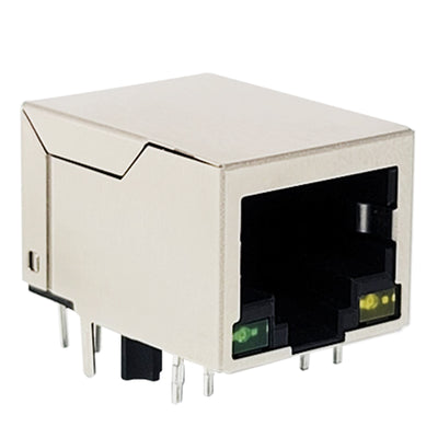 G15LX-110S-2.5G-G/Y-15 by Kycon, Inc. - CONNECTOR JACK RA W/LED 2.5G