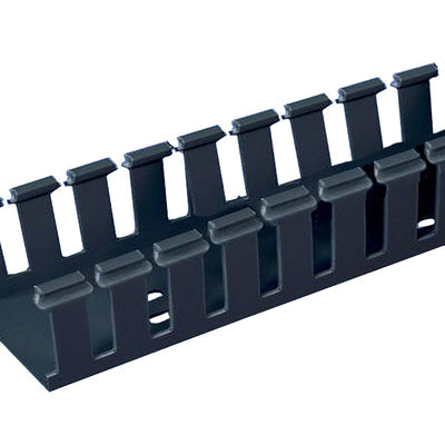 G1X1BL6 by Panduit Corp - WIRE DUCT SLOTTED SCREW 6' BLACK