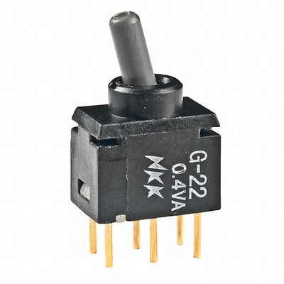 G22AP by NKK Switches - SWITCH TOGGLE DPDT 0.4VA 28V
