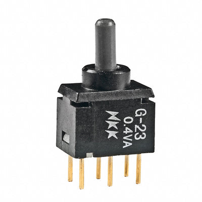 G23AP by NKK Switches - SWITCH TOGGLE DPDT 0.4VA 28V