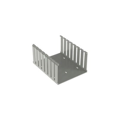 G6X4LG6 by Panduit Corp - WIRE DUCT SLOTTED SCREW 6' GRAY
