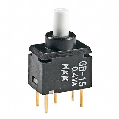 GB15AP by NKK Switches - PUSH SWITCH SPDT 0.4VA 28V