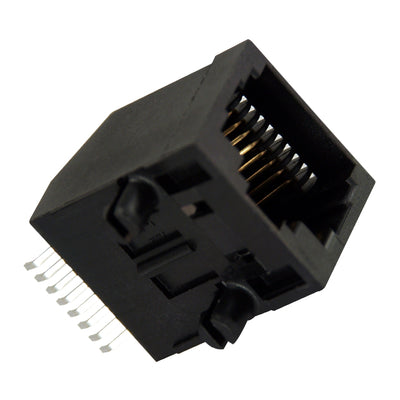 GDLX-SMT-N-88-50 by Kycon, Inc. - SMT MODJACK, RT< 8P8C BLACK 50U