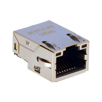 GLPLX-SMT-188S7-QQ-Y/G by Kycon, Inc. - CONNECTOR JACK 1PORT 1000 BASE-T SMD