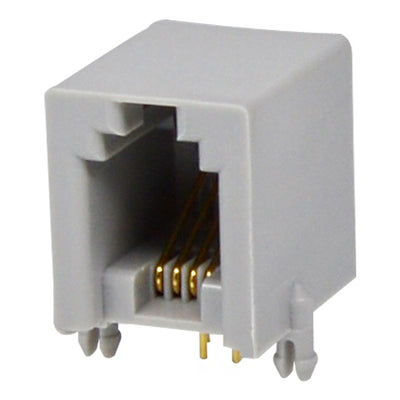 GLX-N-44 by Kycon, Inc. - CONNECTOR MOD JACK 4P4C R/A UNSHLD
