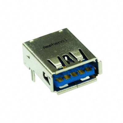 GSB311A41EU by Amphenol ICC (Commercial Products) - CONNECTOR RECPT USB3.0 TYPEA 9POS R/A