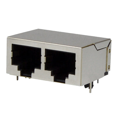 GSGX-NS-2-88-50 by Kycon, Inc. - GANGJACK 2PORT RT< 8P8C SHIELD B