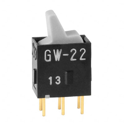 GW22LHP by NKK Switches - ROCKER SWITCH DPDT0.4VA 28V