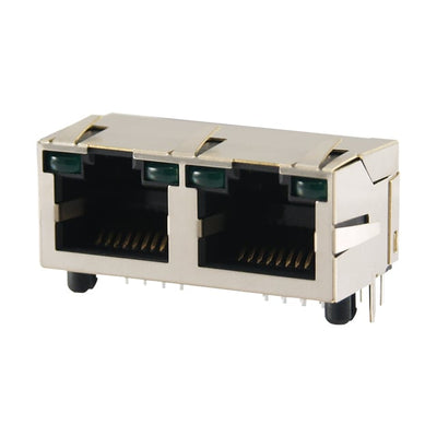 GWLGX-S1288-G/G by Kycon, Inc. - GANGJACK RT<2 PORT 8P8C SHIELDED
