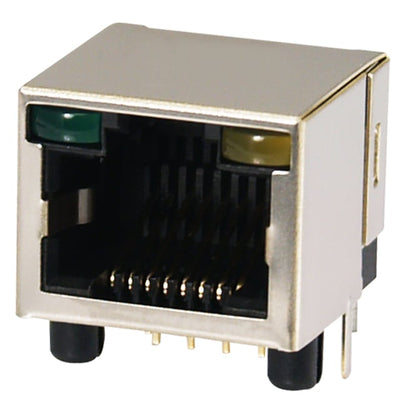 GWLX-S-88-G/Y-50 by Kycon, Inc. - MODJACK LOW/PROF RT< 8P8C SHIELD
