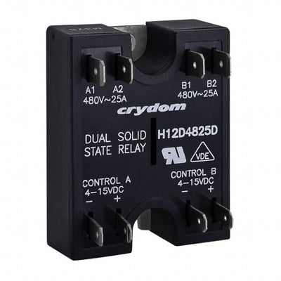 H12D4825D by Sensata-Crydom - SOLIDSTATE RELAY SPST-NO 25A 48-530V