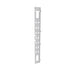 H1PDU45UWH by Hammond Manufacturing - 45U CABLE TRAY FOR H1 CABINET