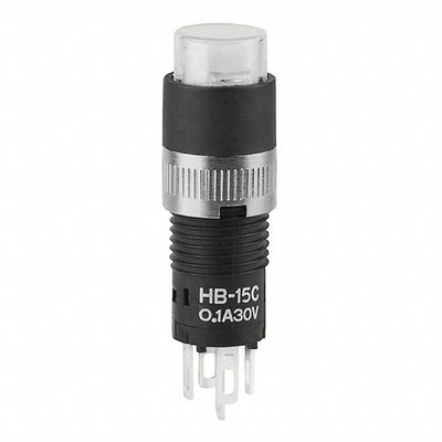 HB15CKW01-5F-JB by NKK Switches - PUSH SWITCH SPDT 0.1A 30V