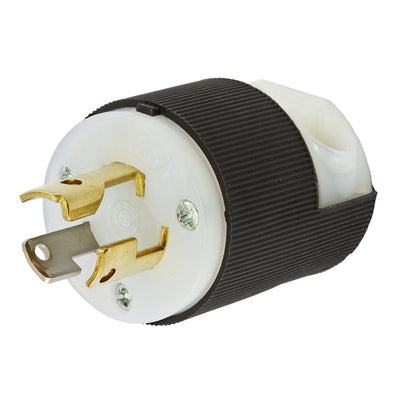 HBL4720C by Hubbell Controls - LKG PLUG, 15A 125V, L5-15P, B/W