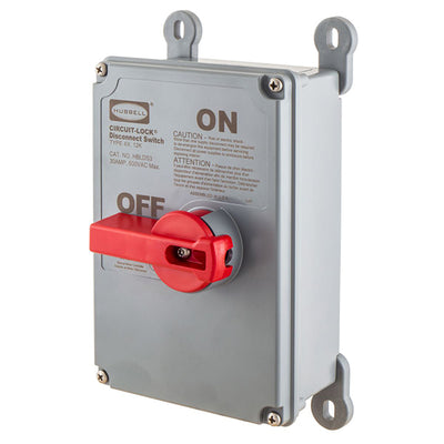 HBLDS10 by Hubbell Controls - DISCONNECT, 100A UNFUSED, 4X