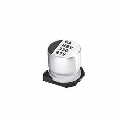 HBV101M1ETR-0608S by SURGE - ALUMIN CAP POLY HYB 100UF 25V SMD