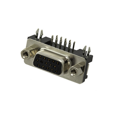 HD15-SN-25 by Adam Tech - CONNECTOR D-SUB HD RCPT 15P R/A SLDR