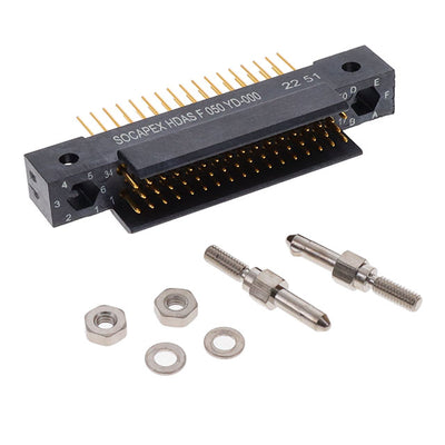 HDASF050YD-000 by Amphenol Aerospace Operations - HDAS PLUG 50 STRAIGHT PC TAIL CO