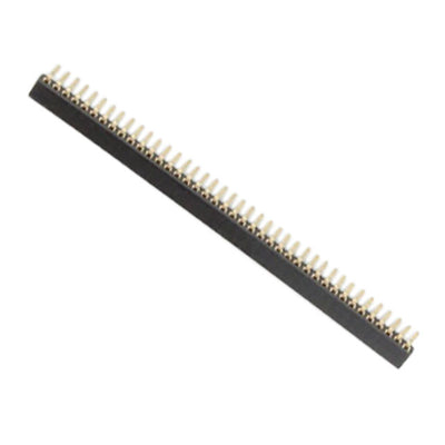 HDR100MET40F-G-RA-TH by Chip Quik Inc. - CONNECTOR HDR 40POS 0.1 GOLD PCB R/A