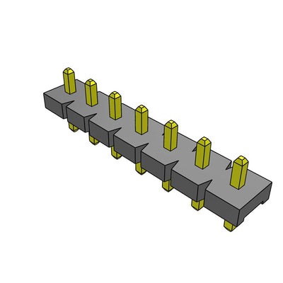 HFWS-07-05-TM-S by Samtec Inc. - CONNECTOR HEADER VERT 7POS 5.08MM