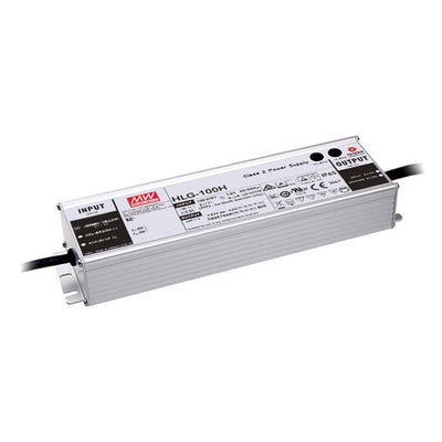 HLG-100H-24 by MEAN WELL USA Inc. - LED DRVR CC/CV AC/DC 12-24V 4A
