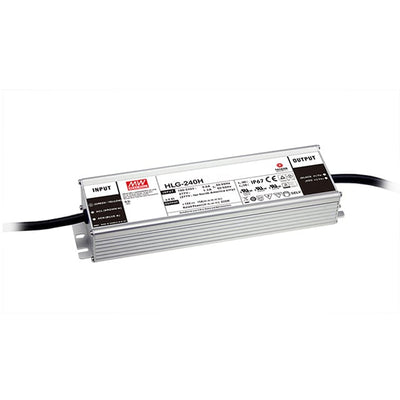 HLG-240H-24 by MEAN WELL USA Inc. - LED DRVR CC/CV AC/DC 12-24V 10A