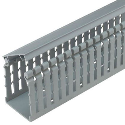 HN4X4LG6 by Panduit Corp - WIRE DUCT SLOTTED SCREW 6' GRAY