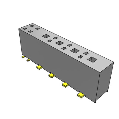 HPFC-102-02-L-D-04-LC by Samtec Inc. - .100"" SIGNAL/POWER COMBO SOCKET