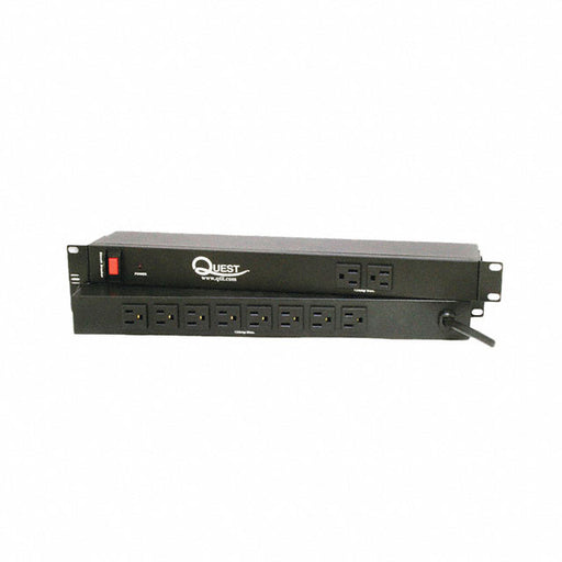 HPS-E10A by Quest Manufacturing Co. - HORIZONTAL RACK MNT SURGE STRIP