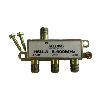 HSU-3 by HVTG - 5-900 MHz 3-WAY SPLITTER;CATV