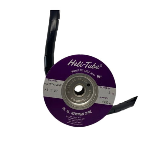 HT 1 UR by MM Newman Corporation - SPIRAL WRAP 0.84"" X 100' BLACK