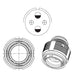 HV06RF15-54P by Amphenol Aerospace Operations - ALUMINUM PLUG, PIN CONTACTS
