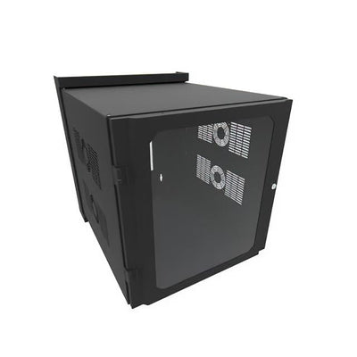 HWM2412U26WDBK by Hammond Manufacturing - 12U 24W 31.7D SWING OUT WALL CAB