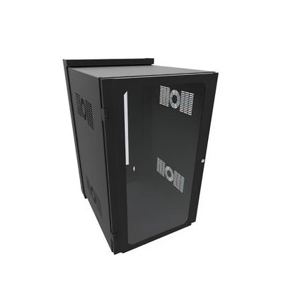 HWM2420U26WDBK by Hammond Manufacturing - 20U 24W 31.7D SWING OUT WALL CAB