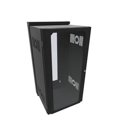 HWM2424U20WDBK by Hammond Manufacturing - 24U 24W 25.7D SWING OUT WALL CAB