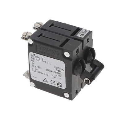 IEGH66-1-62F-30.0-01-V by Sensata-Airpax - CIR BRKR MAG-HYDR LEVER 30A