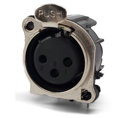 IO-XLR3-F-BH by IO Audio Technologies - CONNECTOR RECPT FMALE XLR 3P GOLD SLDR