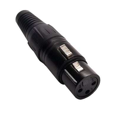 IO-XLR3-F-BK by IO Audio Technologies - CONNECTOR PLUG FMALE XLR 3POS SILVER