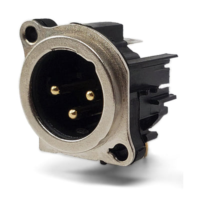 IO-XLR3-M-BH by IO Audio Technologies - CONNECTOR RECPT MALE XLR 3P GOLD SLDR
