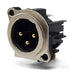 IO-XLR3-M-BH by IO Audio Technologies - CONNECTOR RECPT MALE XLR 3P GOLD SLDR