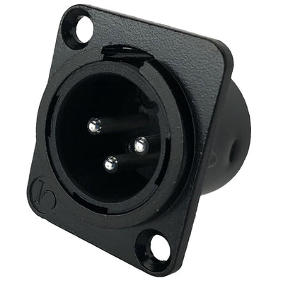 IO-XLR3-M-BK-JL by IO Audio Technologies - CONNECTOR RECPT MALE XLR 3P SOLDER CUP