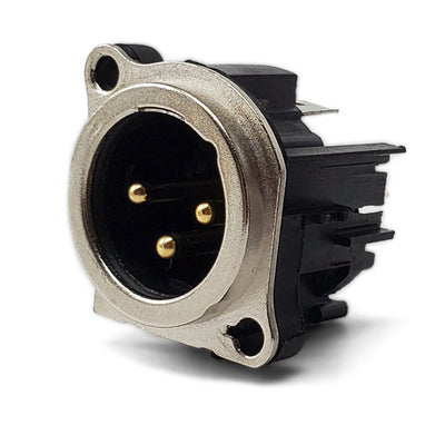 IO-XLR3-M-BV by IO Audio Technologies - CONNECTOR RECPT MALE XLR 3P GOLD SLDR