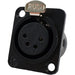 IO-XLR4-F-BK-JL by IO Audio Technologies - JL SERIES,4 PIN XLR FEMALE RECEP