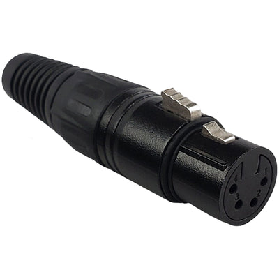 IO-XLR4-F-BK by IO Audio Technologies - PROFESSIONAL 4 PIN XLR CONNECTOR