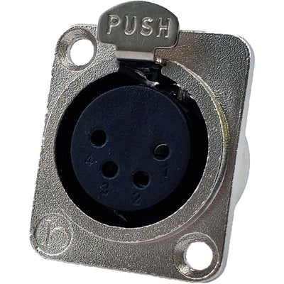 IO-XLR4-F-JL by IO Audio Technologies - JL SERIES,4 PIN XLR FEMALE RECEP