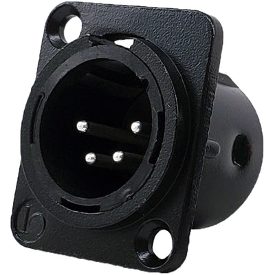 IO-XLR4-M-BK-JL by IO Audio Technologies - JL SERIES,4 PIN XLR MALE RECEPTA