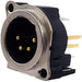IO-XLR4-M-BV by IO Audio Technologies - B SERIES, 4 PIN XLR, MALE, VERTI