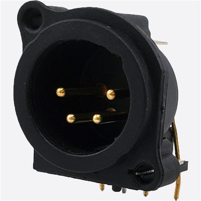 IO-XLR4-M-EH by IO Audio Technologies - E SERIES, 4 PIN XLR, MALE, HORIZ